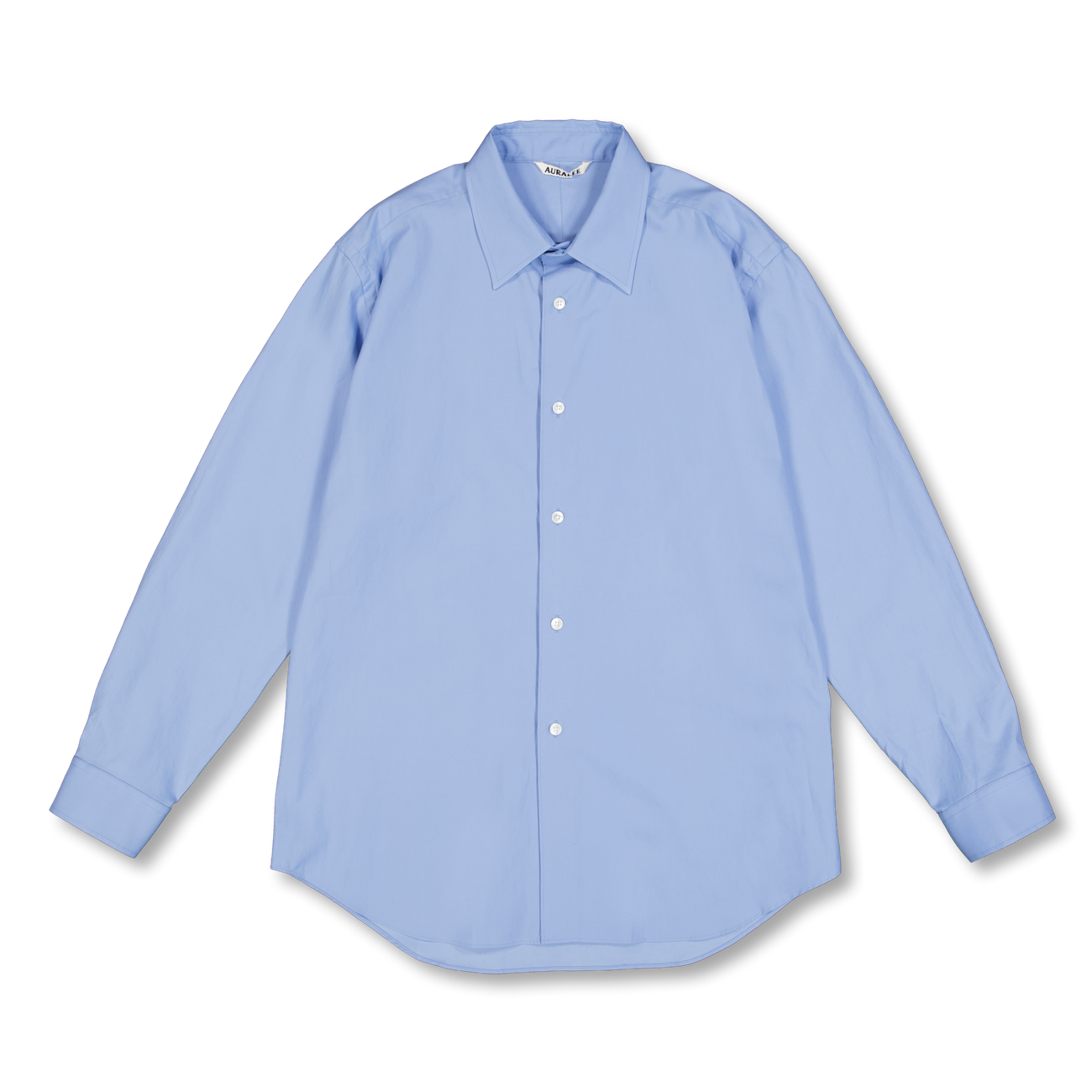 Auralee Washed Finx Twill Shirt Blue | Nitty Gritty