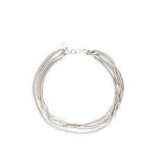 Sapir Bachar Multi Snake Choker - Silver