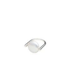 Sapir Bachar Larhe Pearl Turning Ring - Silver