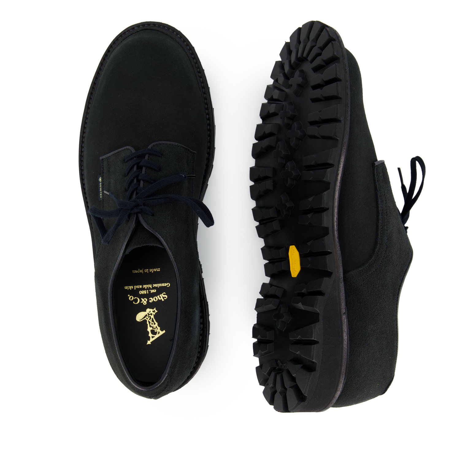 Regal Shoe & Co Plain Toe - GTX Suede Black | Nitty Gritty
