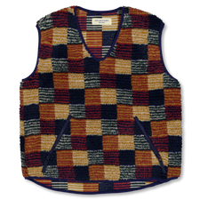 BEAMS BOY Boy Jacquard Boa Pullover Vest - Multi