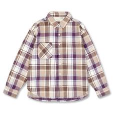 BEAMS BOY Boy Workcheck Shirt - Ivory
