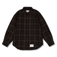 WTAPS SHIRT TXT 01 / LS / WOPL. TWEED. TEXTILE. OF - Olive Drab