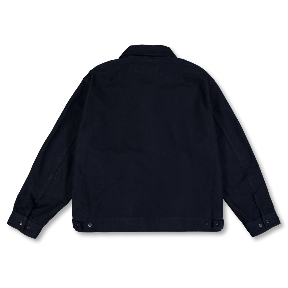 Engineered Garments Workaday Short Jacket Dk Navy Cotton Moleskin