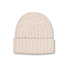 Câbleami                                           Cashmere 2 X 2 Rib Watch Cap - Beige