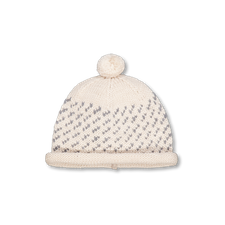 Câbleami                                           Wool Jacquard W/Cap With Pom - Ivory
