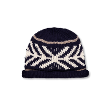 Câbleami                                           Wool Jacquard W/Cap - Navy