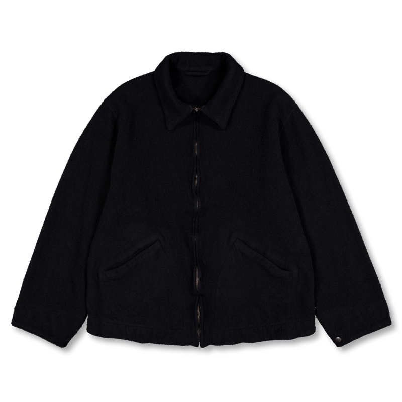 Shrunk Wool Zip Short Jacket