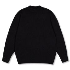 COMOLI Cashmere Garment Dyed Crew Neck Knit - Black