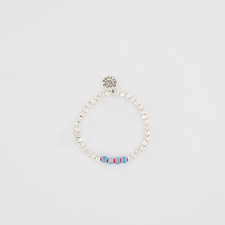 Gottlob Bracelet No. 2 - Turquoise/Red Murano