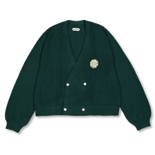 Bode                                               Double Breasted Cardigan - Dark Green