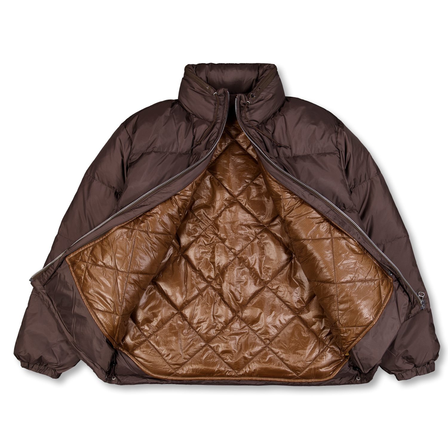 Unlikely Unlikely 3way Hybrid Down jacket Brown | Nitty Gritty