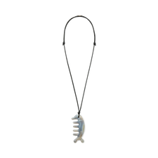 Lemaire Beluga Gua Sha Necklace - Grey Agate
