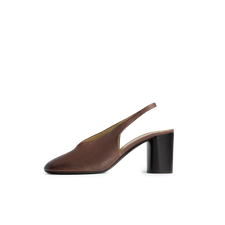 Lemaire Glove Slingback 80 - Washed Dark Brown