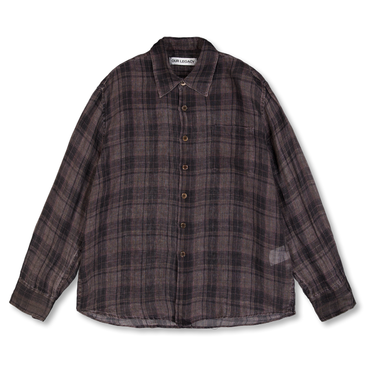 Our Legacy Above Shirt Penumbra Check Sheercoat Linen | Nitty Gritty