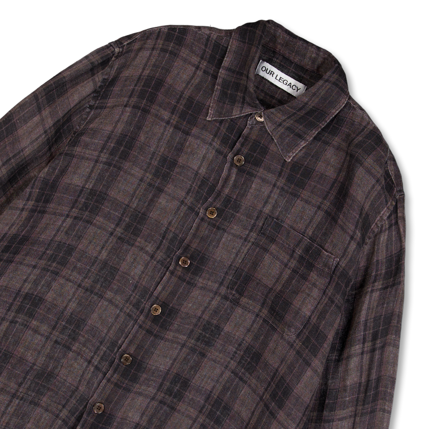 Our Legacy Above Shirt Penumbra Check Sheercoat Linen | Nitty Gritty