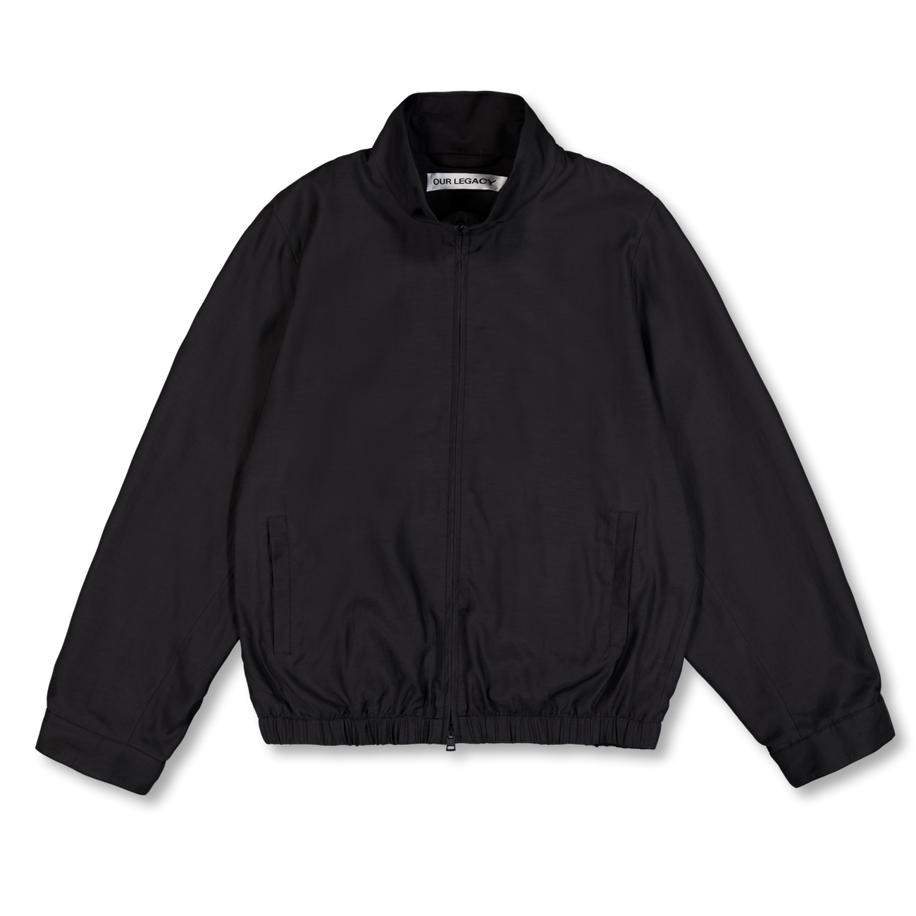 Our Legacy Casino Jacket Still Black Calm Cupro Cotton | Nitty Gritty