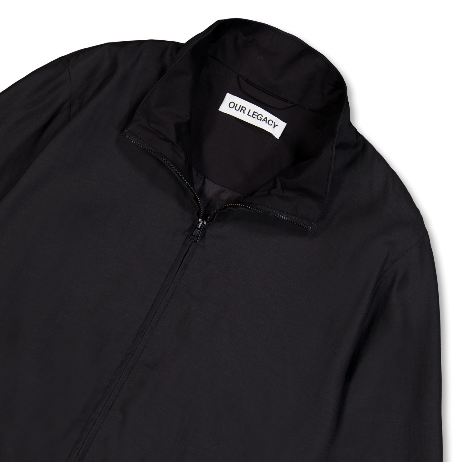 Our Legacy Casino Jacket Still Black Calm Cupro Cotton | Nitty Gritty