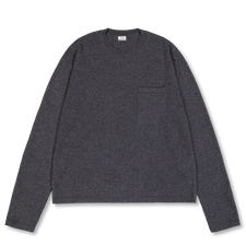 Salon C. Lundman Cropped Crewneck - Grey Malange