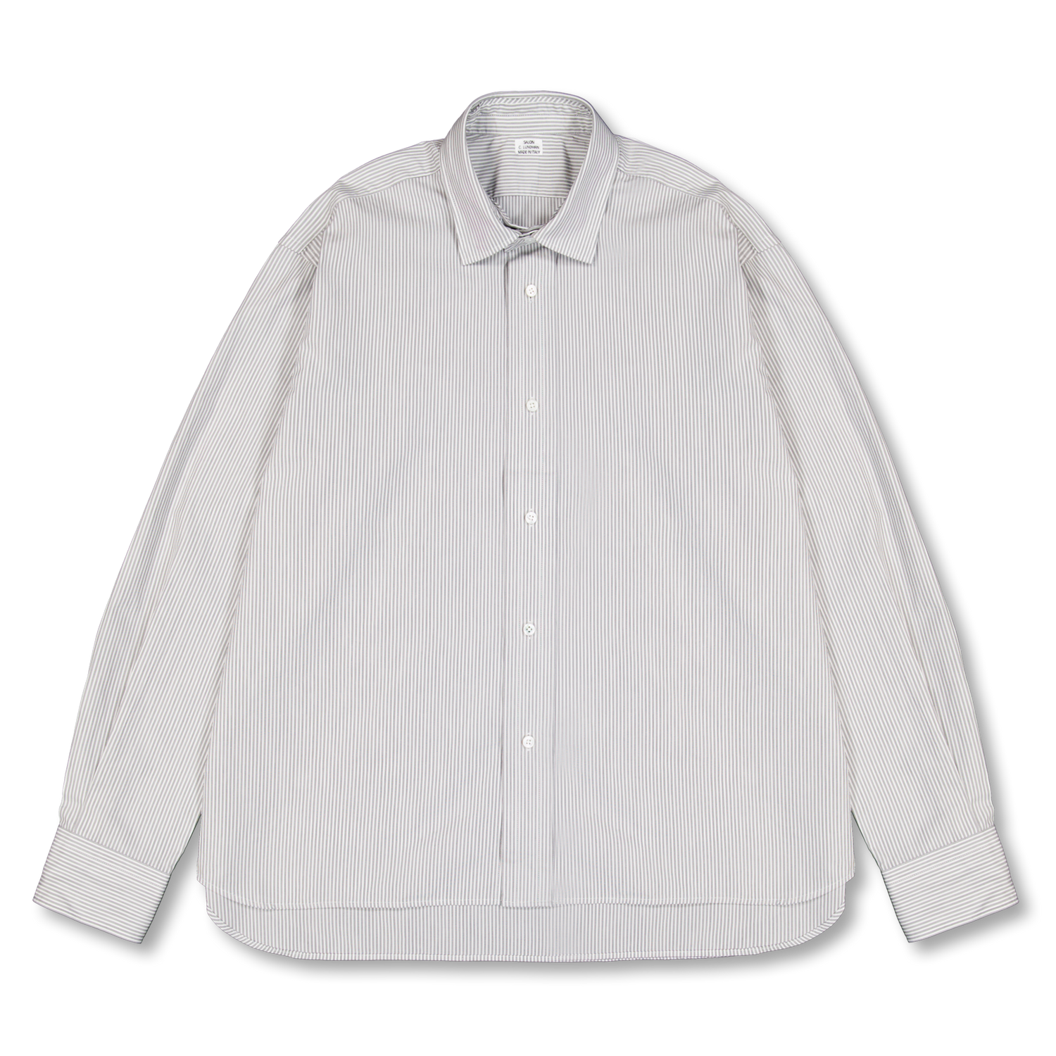 Salon C. Lundman Double Collar Shirt Fine Blue Stripe | Nitty Gritty