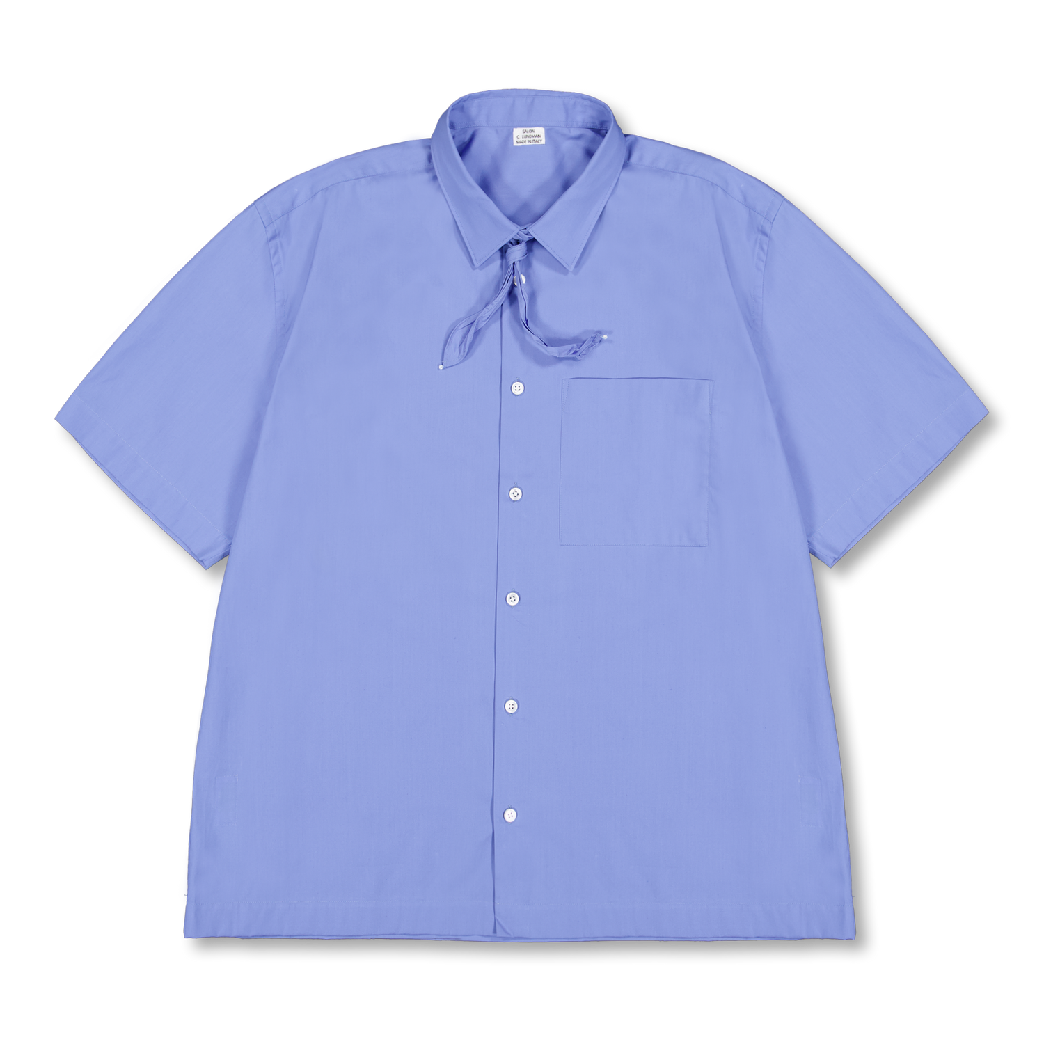 Salon C. Lundman Short Sleeve Shirt With Necklace Clear Blue