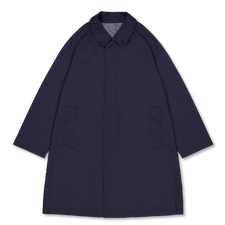 Nanamica Packable Balmacaan Coat - Dark Navy