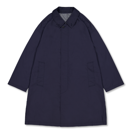 Nanamica Packable Balmacaan Coat Dark Navy | Nitty Gritty