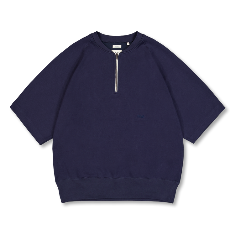 Nanamica Half Zip Sweat Navy | Nitty Gritty