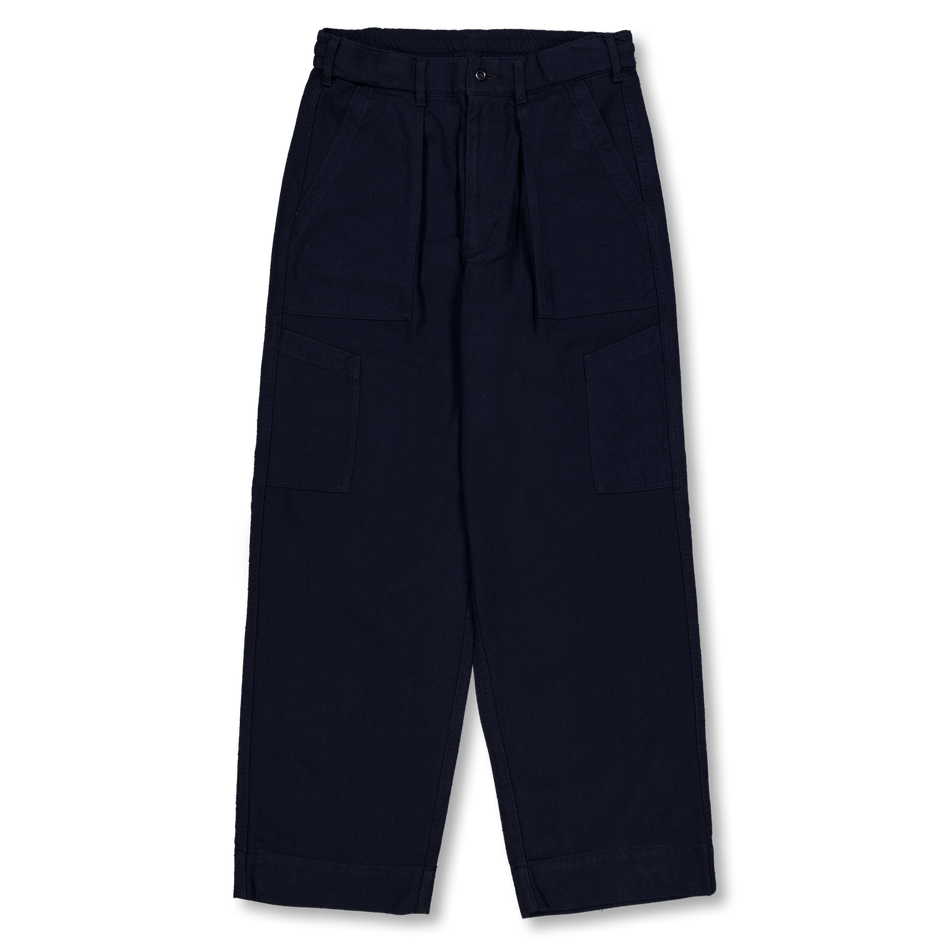 Nanamica Silk Nep Cotton Twill Deck Pant Navy | Nitty Gritty
