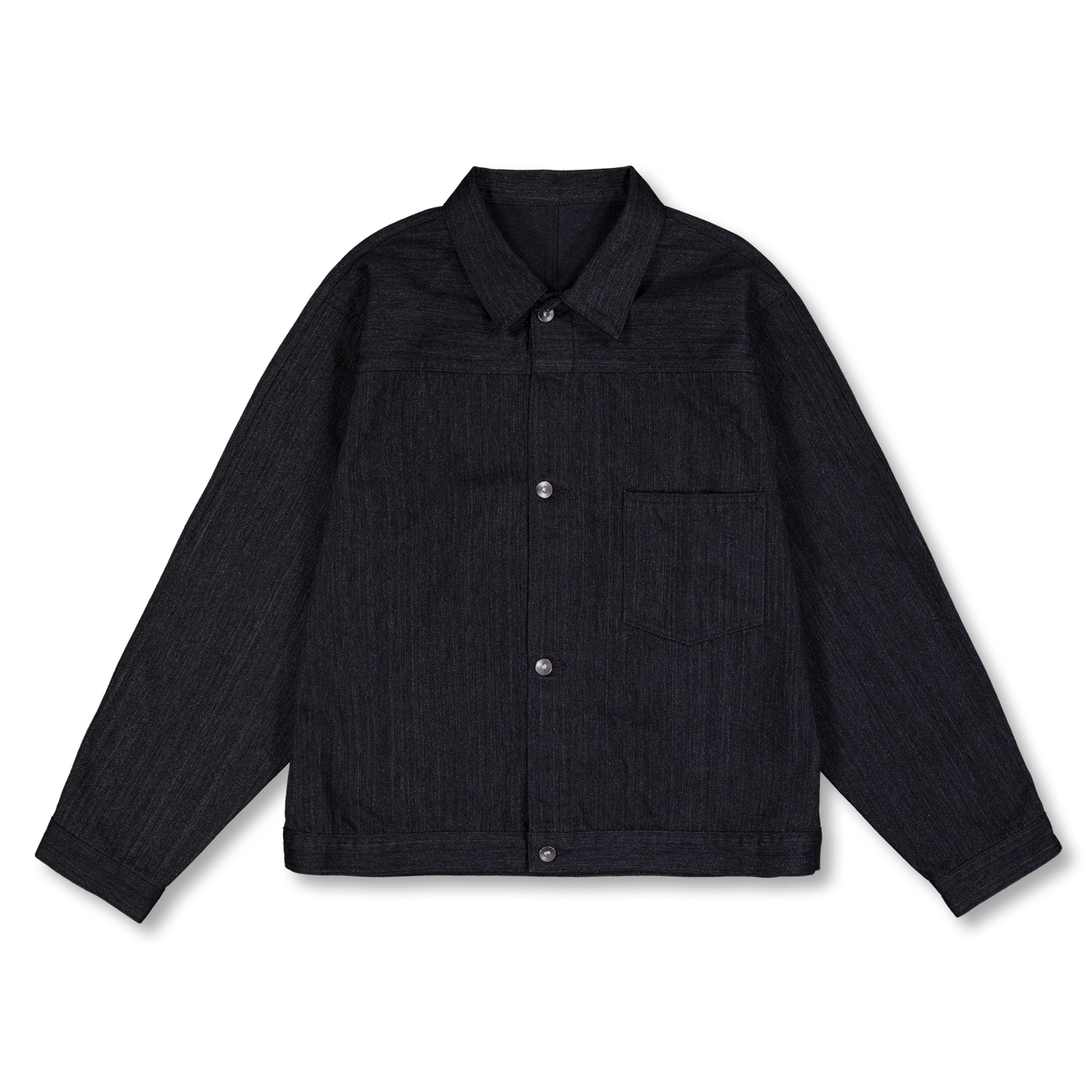 Nanamica Short Denim Jacket Black | Nitty Gritty