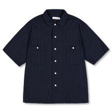 Nanamica Cotton Polyester Poplin S/S Shirt - Charcoal