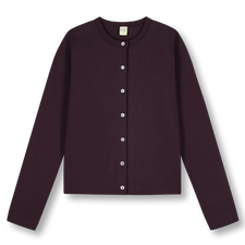 FLORE FLORE Poppy Cardigan - Choco Plum