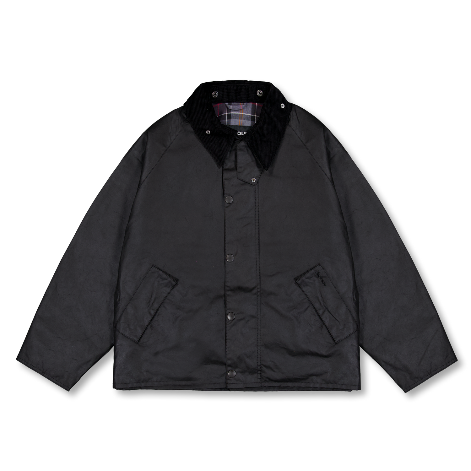 Barbour OS Transport Wax Jacket Black | Nitty Gritty