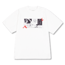 ALFABET Strip T-shirt - White