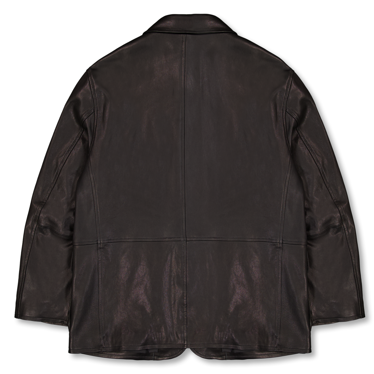 Auralee Textured Lamb Leather Blouson Black | Nitty Gritty
