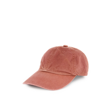 Auralee Garment-Dyed Finx Chino Cap - Red Brown