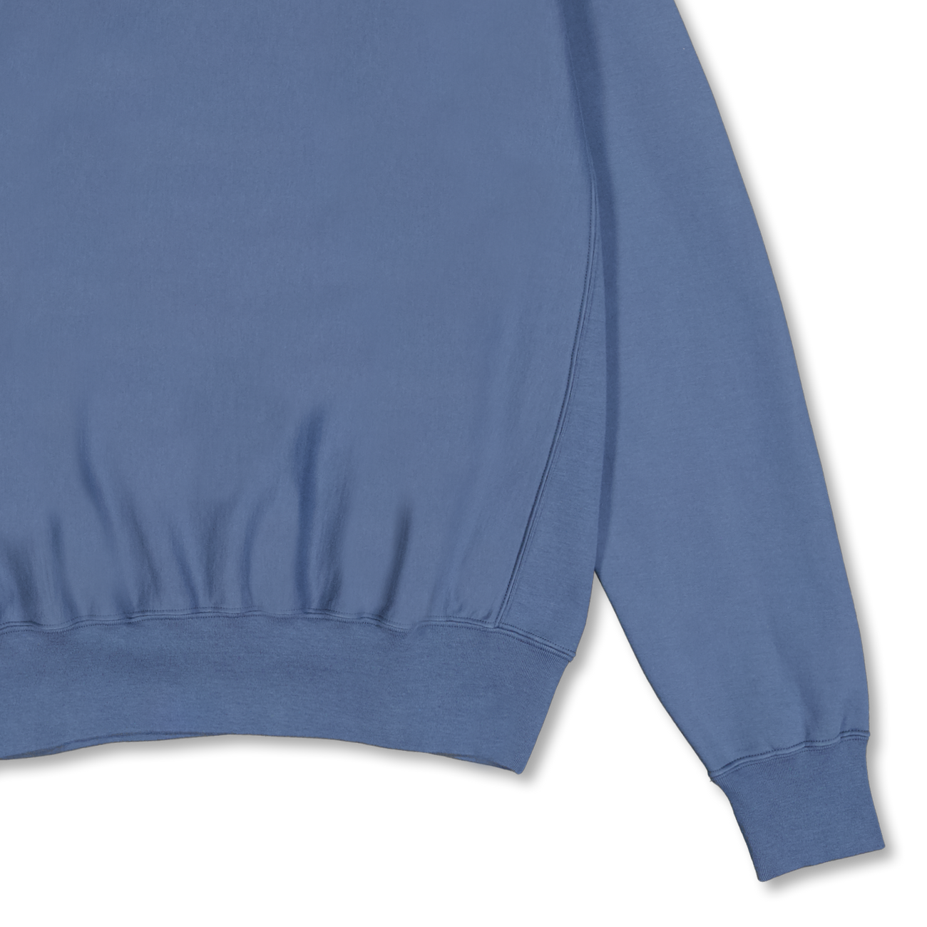 Auralee Elastic High Gauge Sweat P/O Dusty Blue | Nitty Gritty