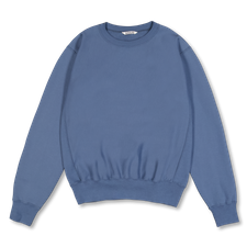 Auralee Elastic High Gauge Sweat P/O - Dusty Blue
