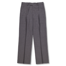Auralee Summer Twist Cashmere Pora Slacks - Top Charcoal Gray