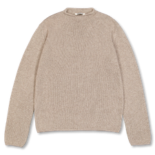 Auralee Cashmere Silk Melange Knit P/O - Mix Beige