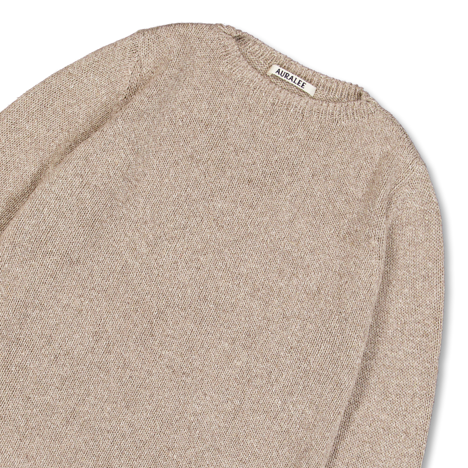Auralee Cashmere Silk Melange Knit P/O Mix Beige | Nitty Gritty