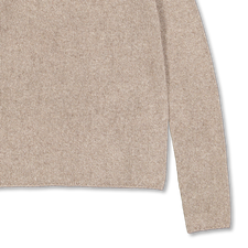 Auralee Cashmere Silk Melange Knit P/O Mix Beige | Nitty Gritty