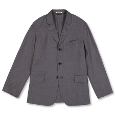 Auralee Summer Twist Cashmere Pora Jacket - Top Charcoal Gray