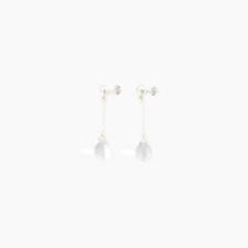 Sisi Joia Long Gota Earrings - Clear