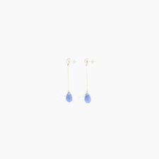 Sisi Joia Long Gota Earrings Nitty Gritty Exclusive - Pale Blue