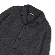 Neighborhood Shetland Knit Jacket Charcoal | Nitty Gritty