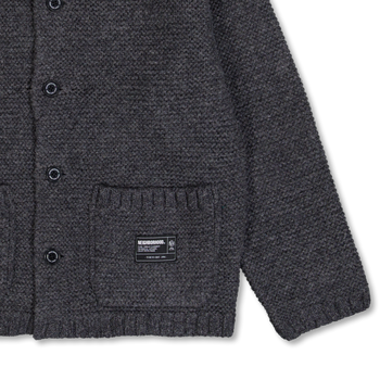 Neighborhood Shetland Knit Jacket Charcoal | Nitty Gritty