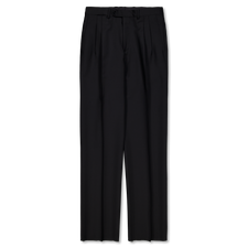 Salon C. Lundman Double Pleat Trouser - Black