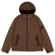 Stone Island Crinkle Reps Hooded Jacket - 4100001 - Umber