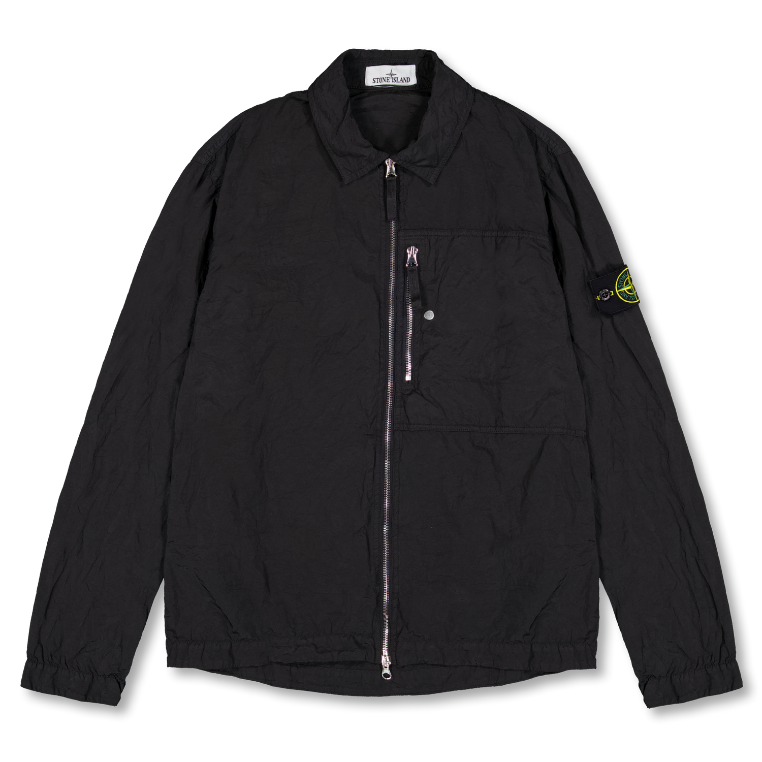 Stone Island Nylon Metal Overshirt 1200038 Black | Nitty Gritty